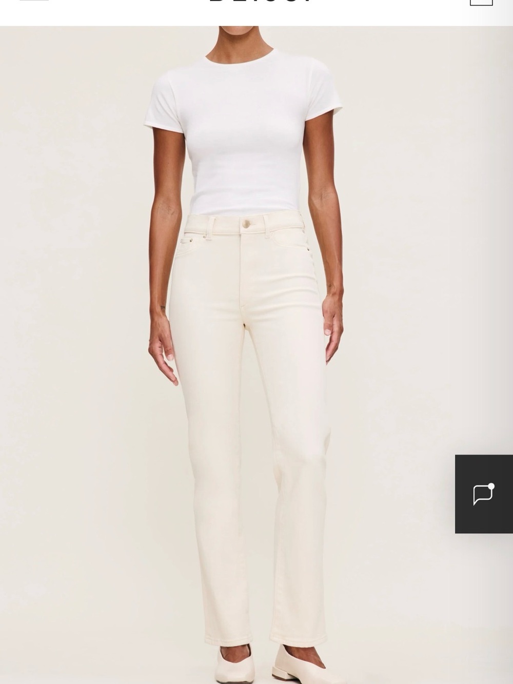 DL1961 Women’s Halle Intersculpt Ecru Jeans